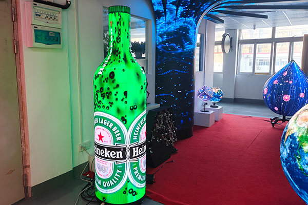 Weinflasche LED-Bildschirm