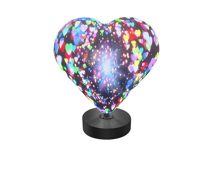 Светодиодный экран в форме сердца